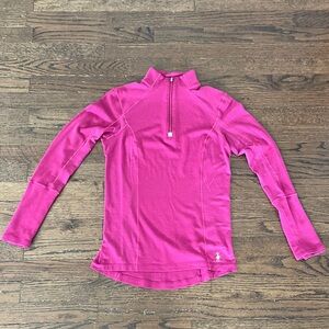 Smartwool Women’s Base layer Fuchsia Quarter-Zip Size Small